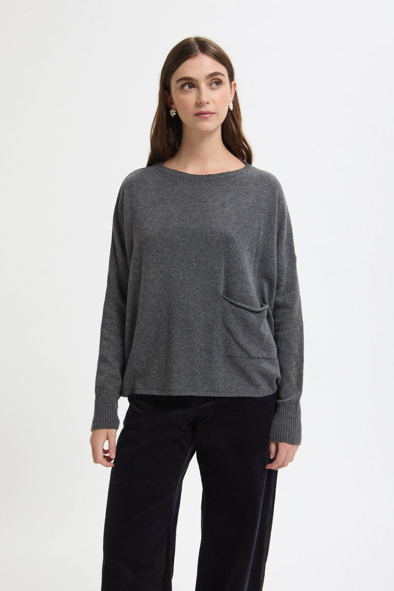 Maglia in lana vergine e cashmere