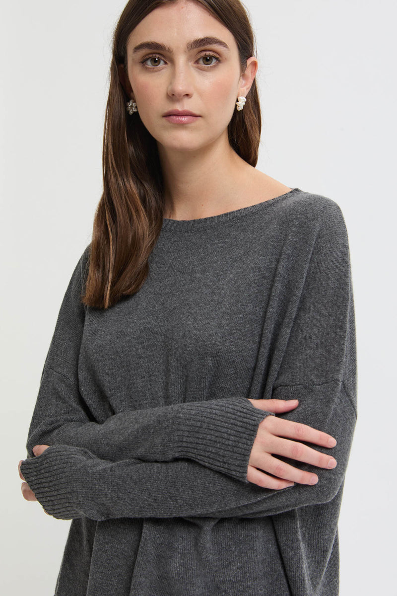 Maglia in lana vergine e cashmere