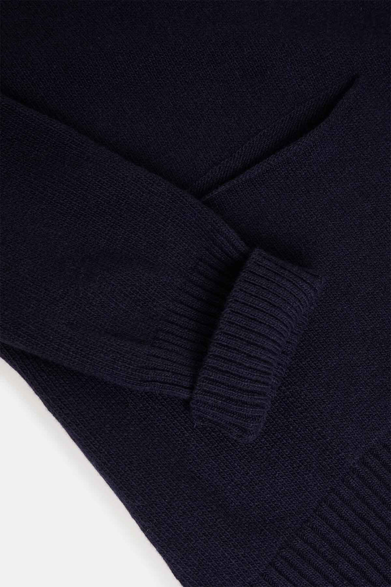 Ma'ry'ya maglia a collo alto in lana blu navy