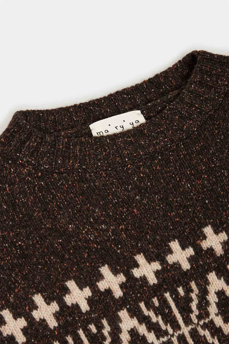 Jacquard pattern vest