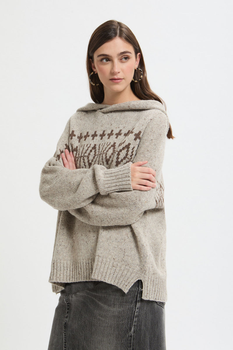 Hooded sweater