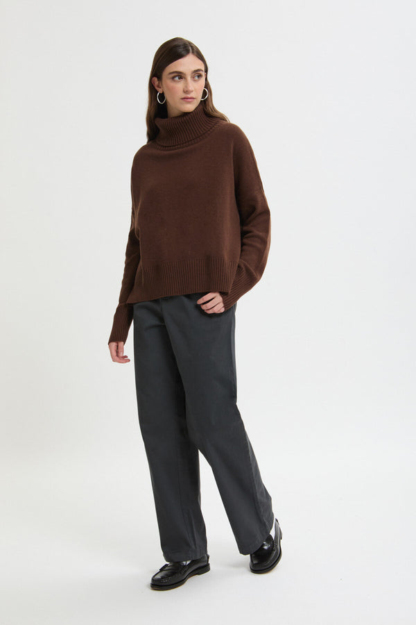 Virgin wool and cashmere sweater
