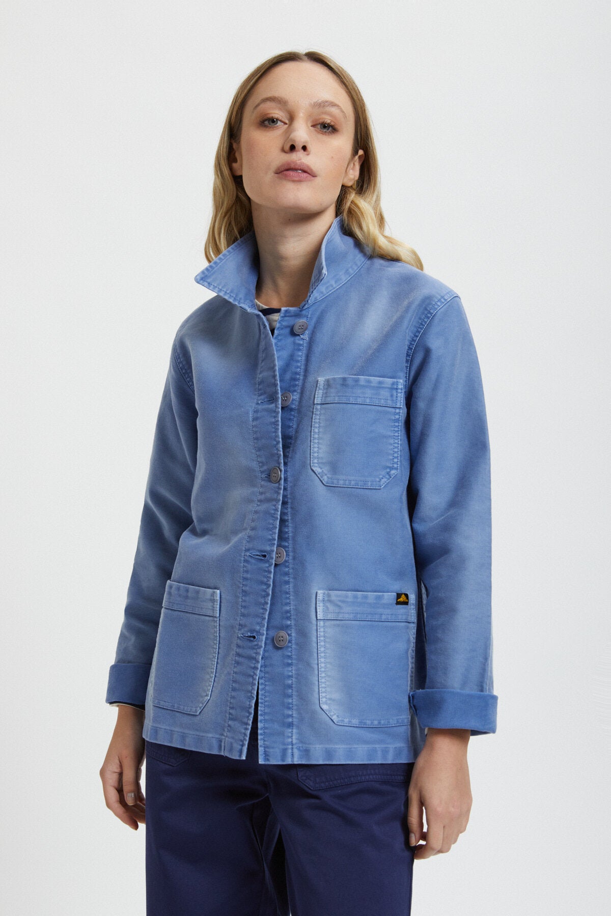 Le Mont Saint Michel Overshirt con tasche Genuine Vintage Work