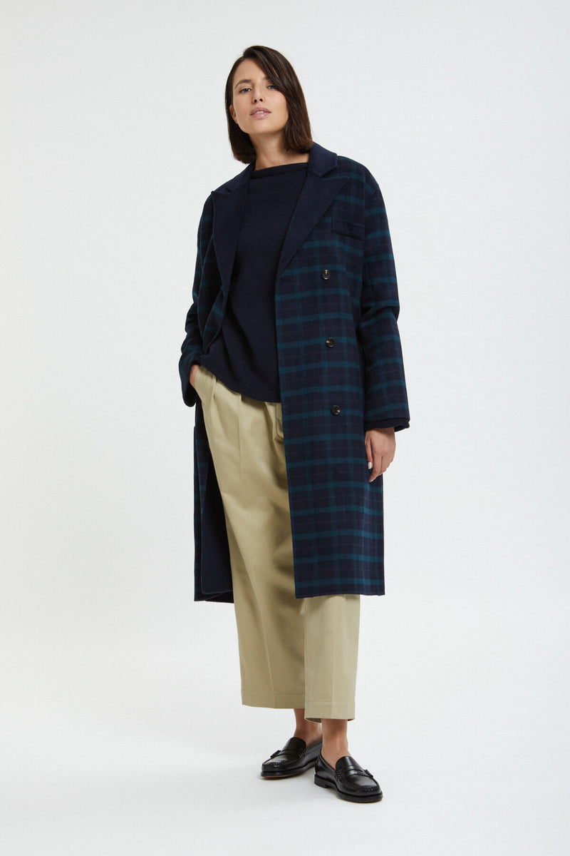 Cappotto in Tartan Manine