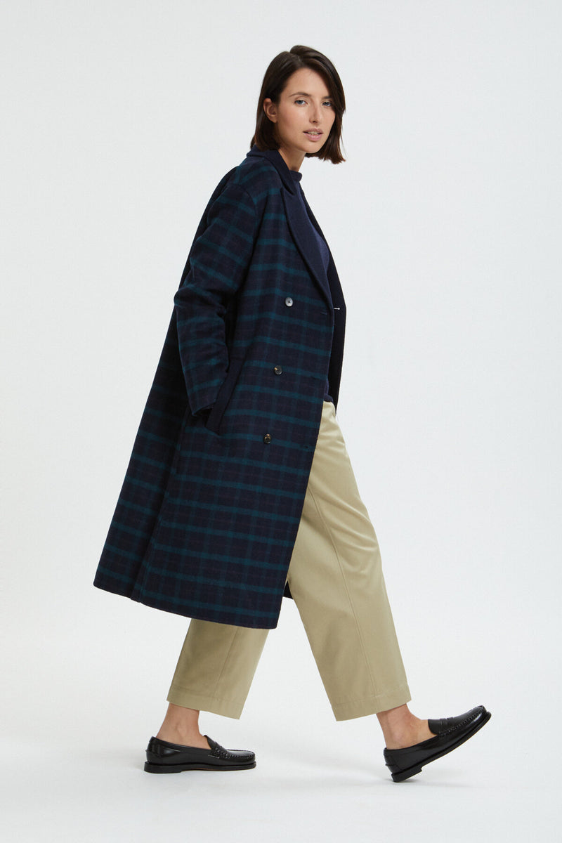 Cappotto in Tartan Manine