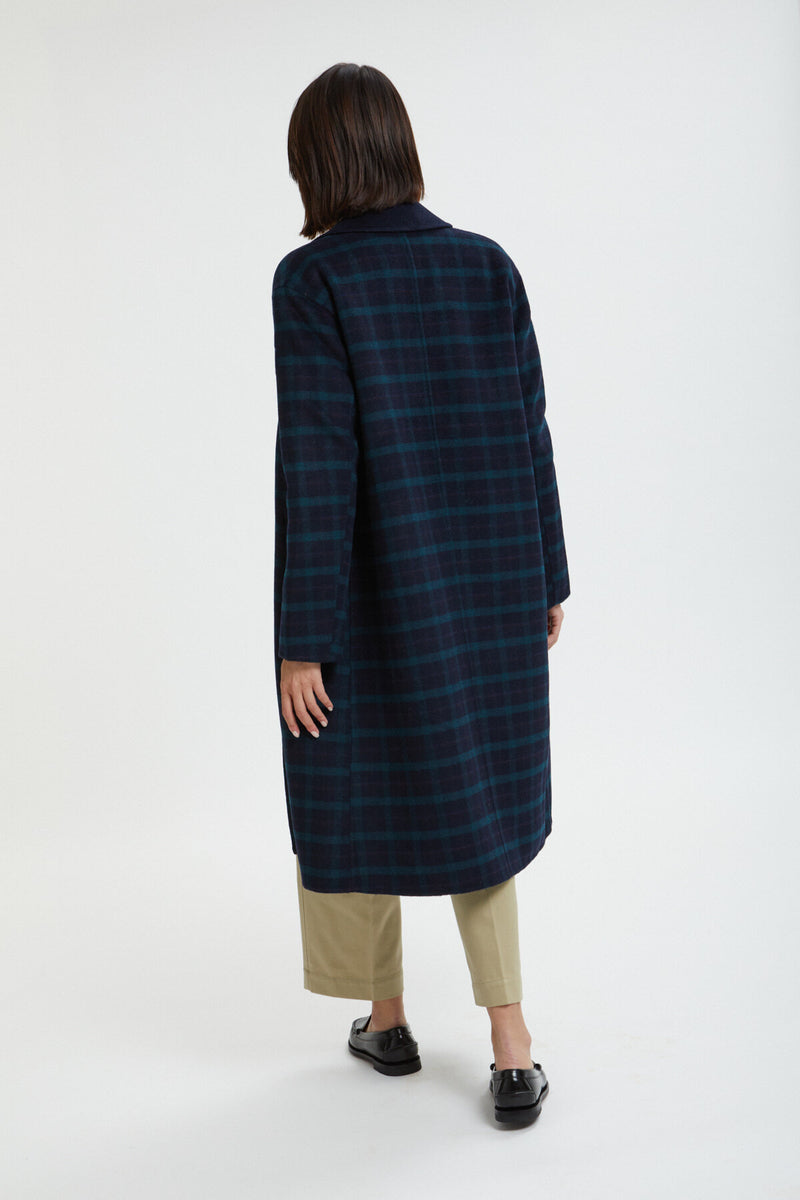 Cappotto in Tartan Manine