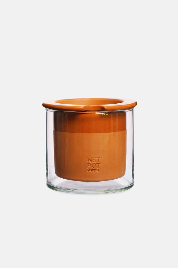 moma self-watering wet pot planter Self-Watering Wet Pots Small Clear by Moma | Unisex