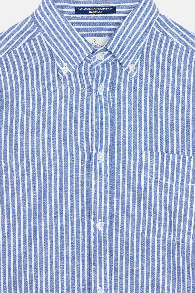 Bradford Linen Striped Shirt
