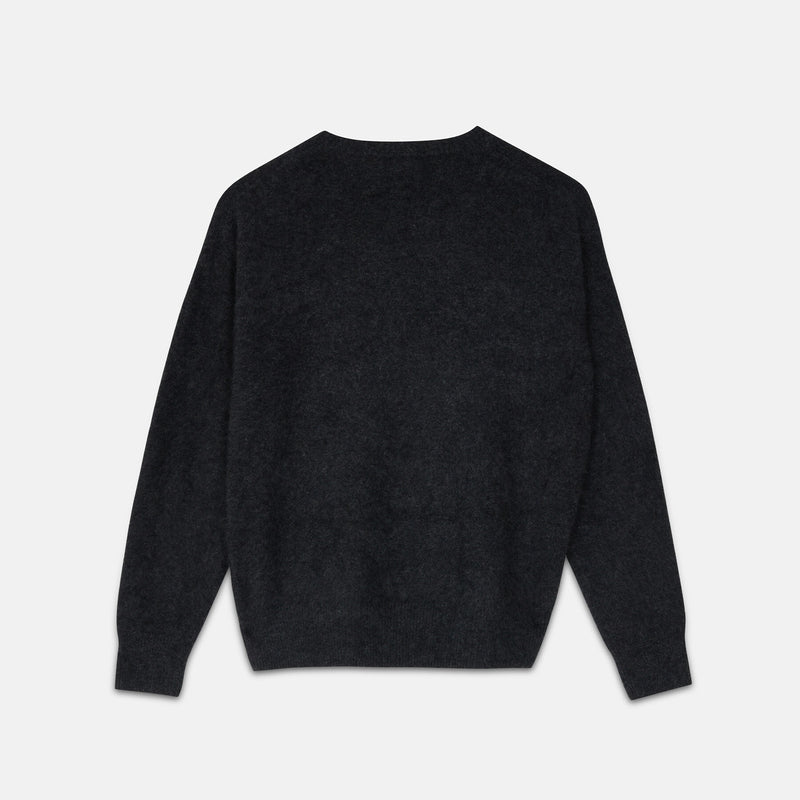 Long-sleeved crew-neck pullover