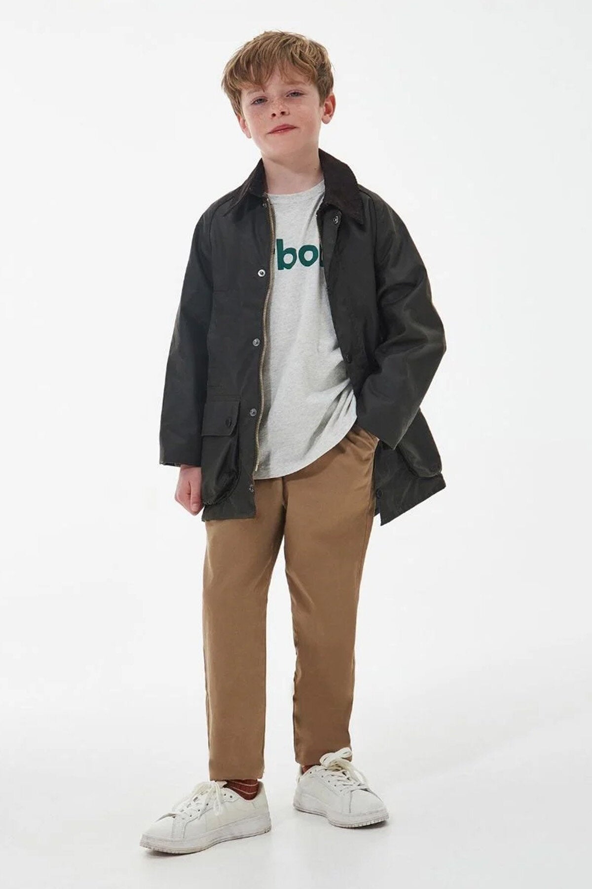 Barbour Kid Giacca cerata Beaufort per bambini Olive | Kid | WP Store