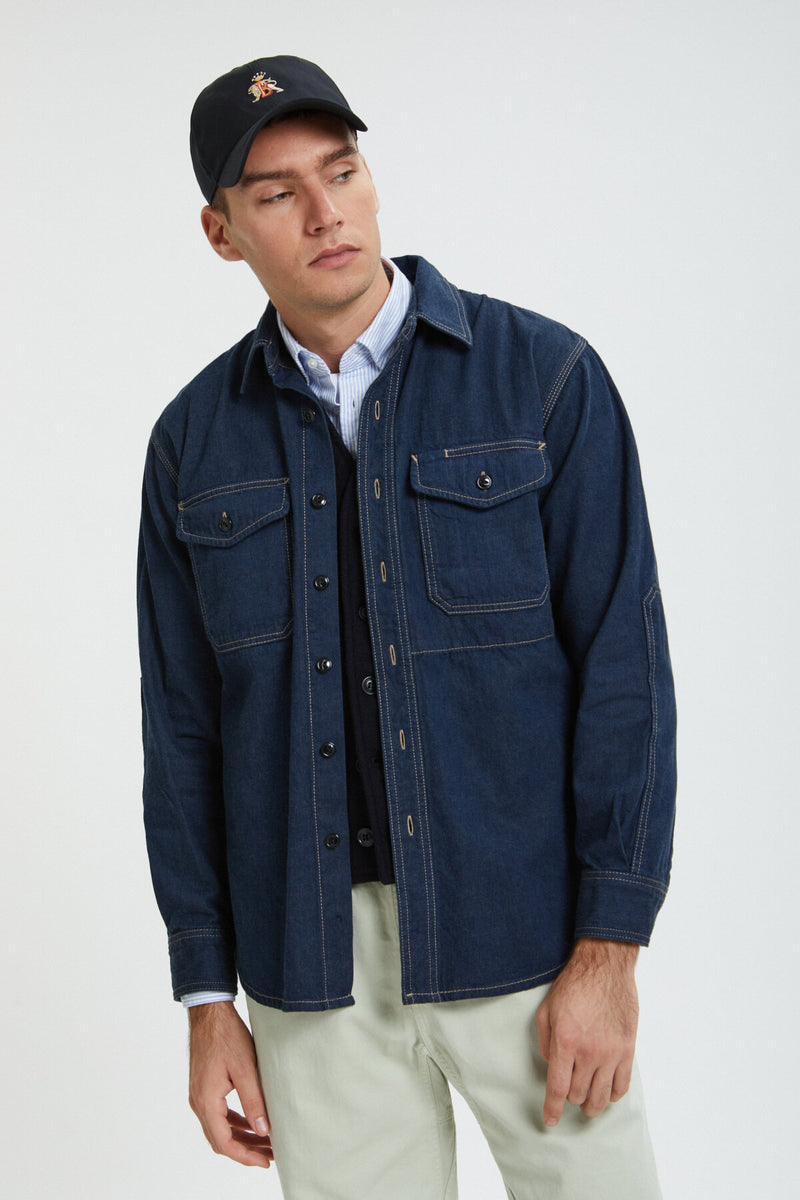 LINED DENIM WORK SHIRT