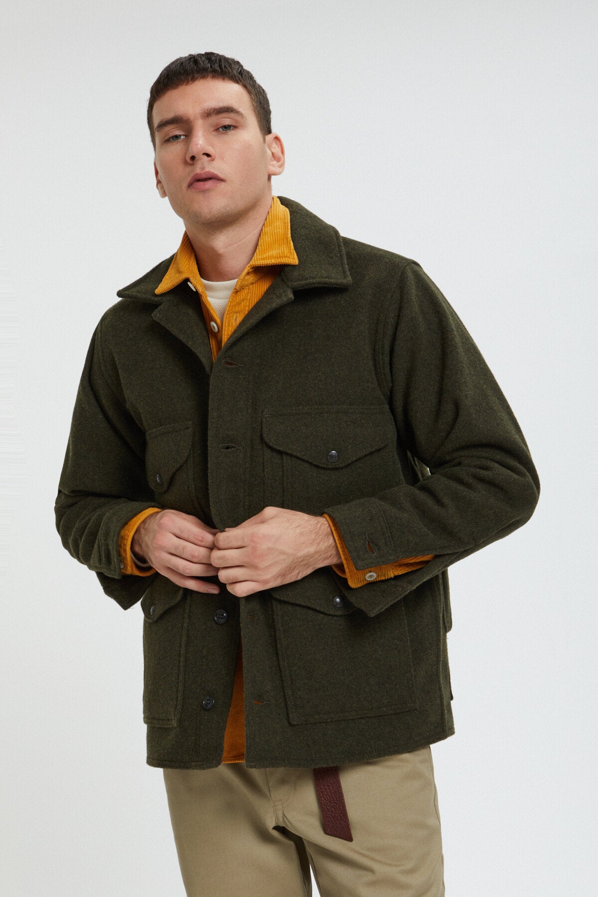 Filson Man MACKINAW WOOL CRUISER JACKET Forest green | Uomo | WP Store