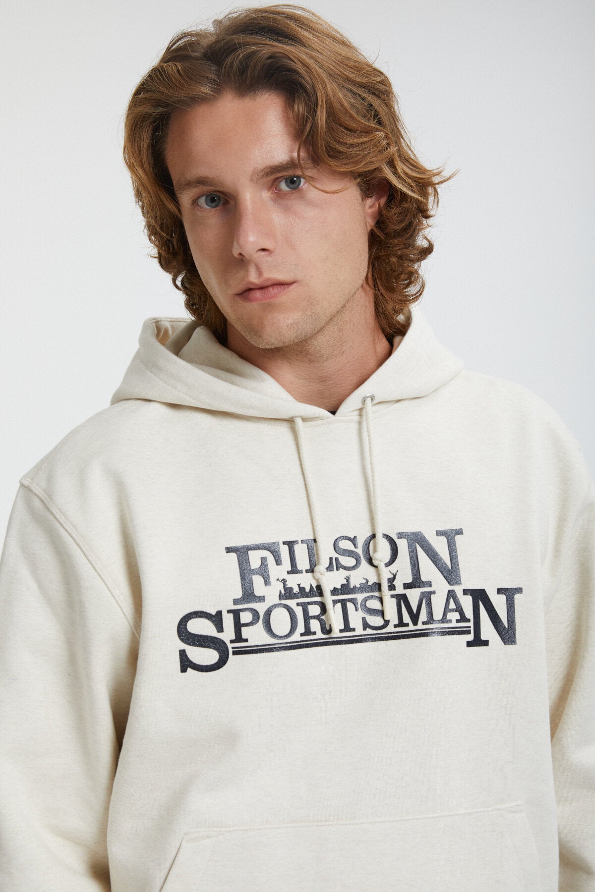 Filson Man PROSPECTOR GRAPHIC HOODIE Natural heather / deer | Uomo 