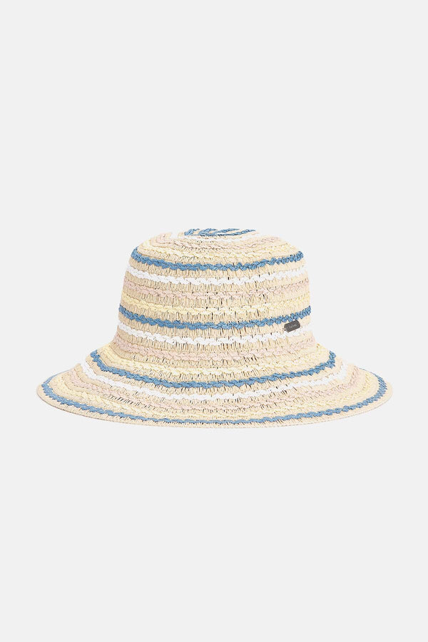 Dana Cloche Straw Bucket Hat