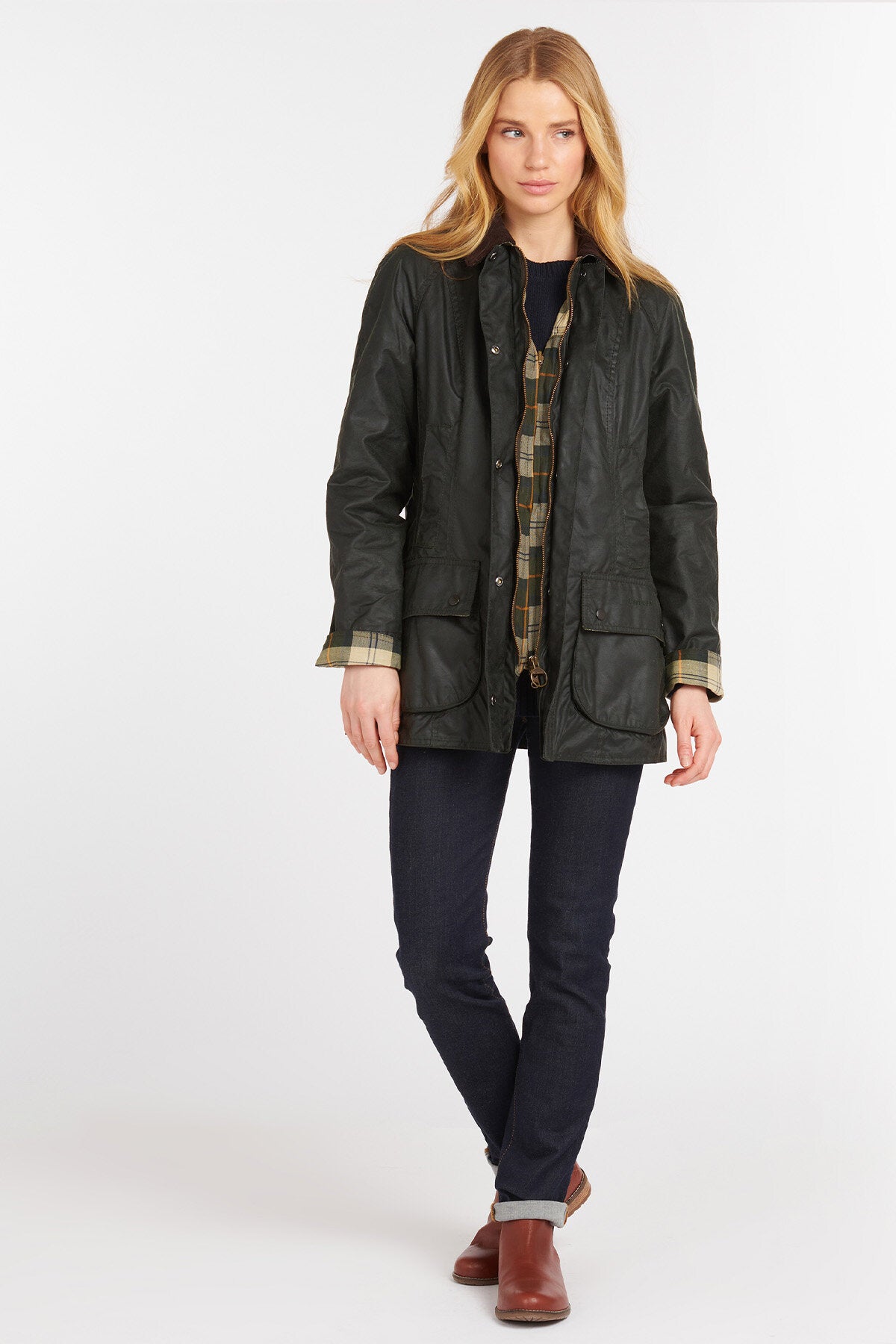 Barbour beadnell wax jacket sage hotsell