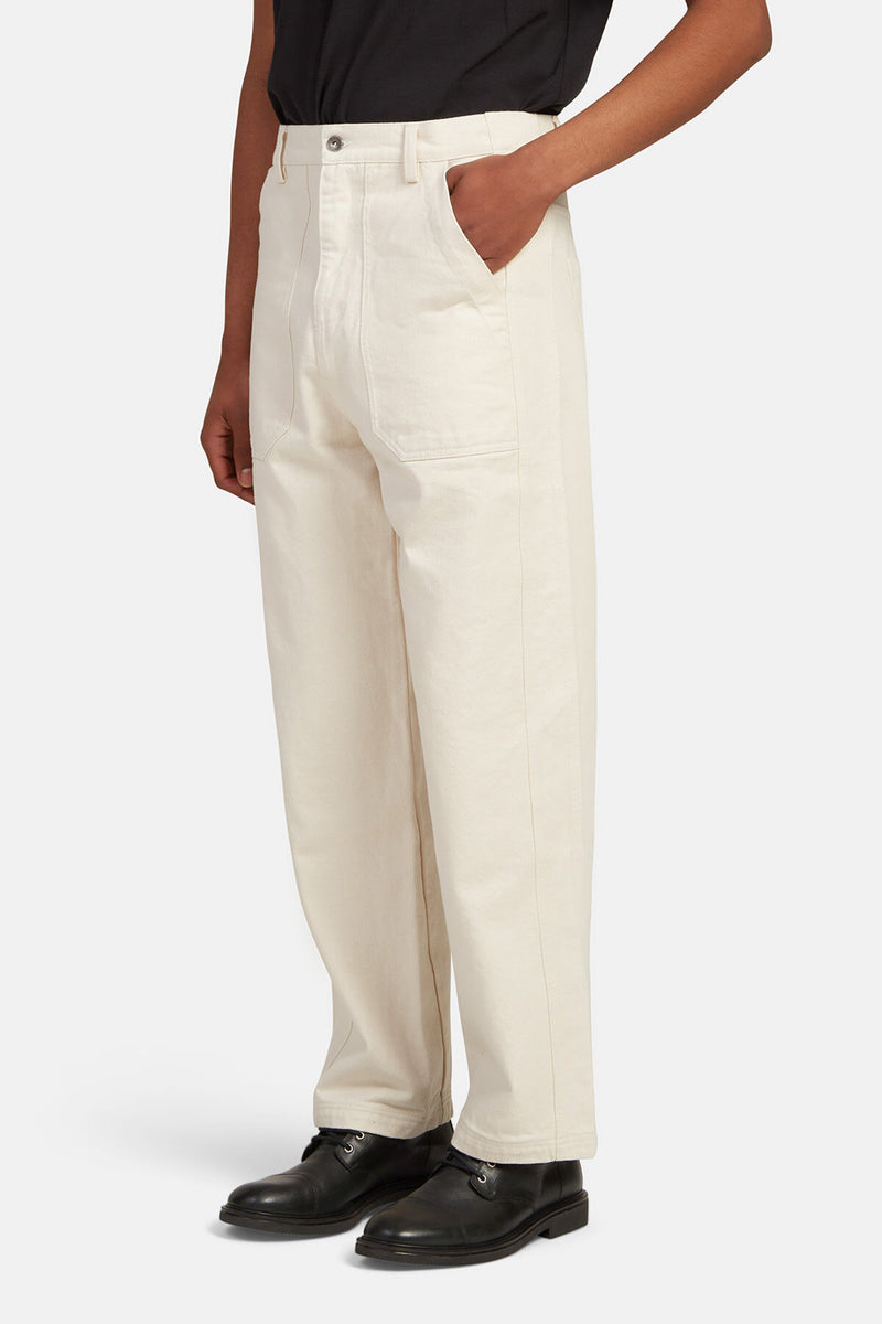 Crumpet trousers with contrasting stitching