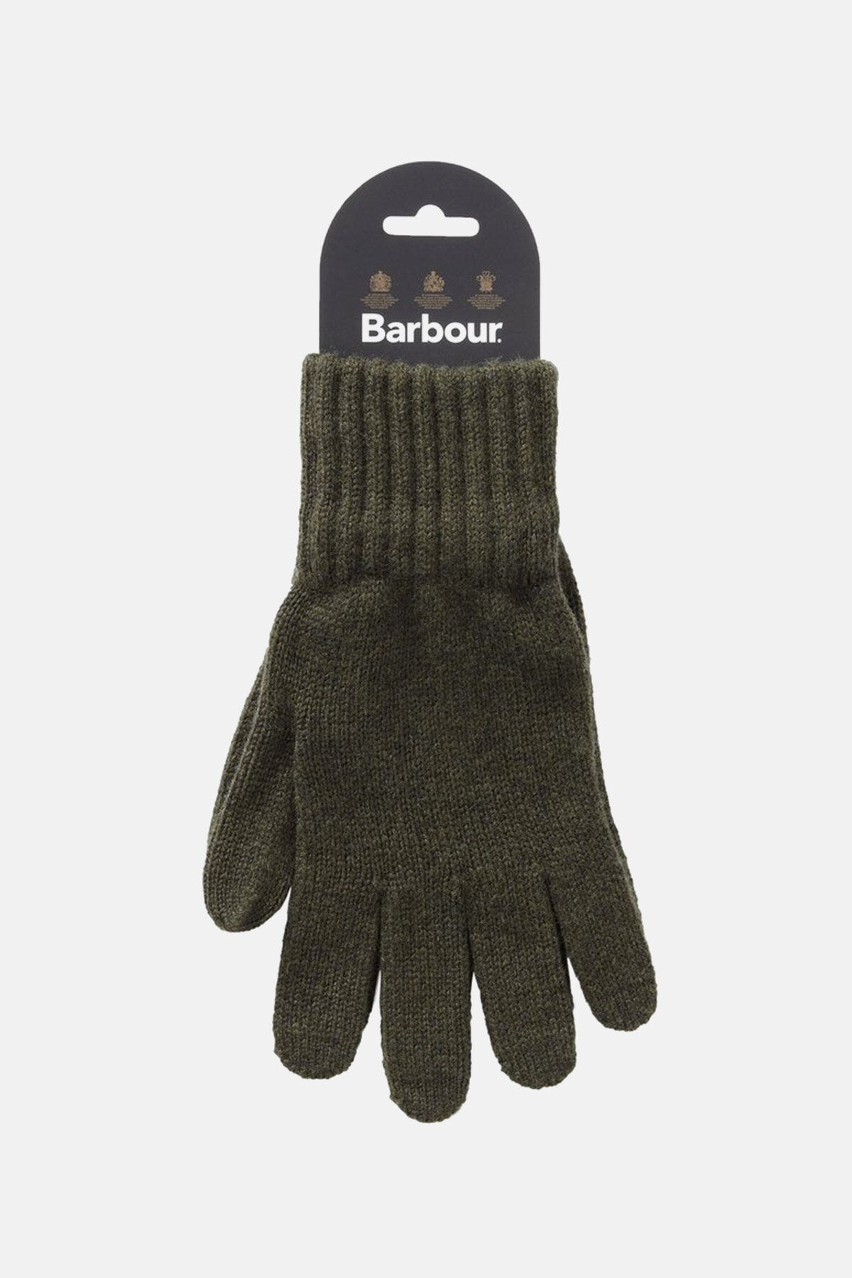 Wool Gloves Olive by Barbour Men WP Store