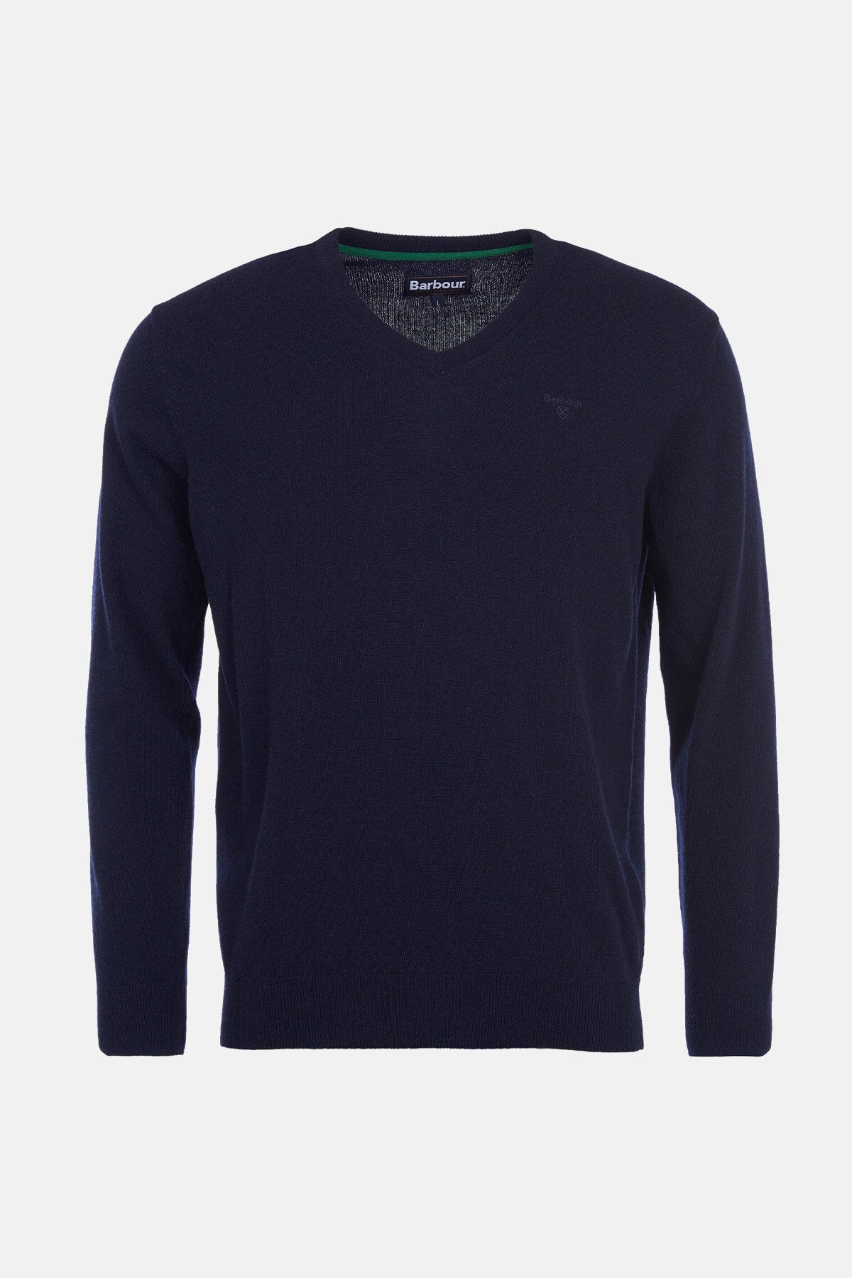 Barbour Maglione in lana con scollo a v Navy Uomo WP Store