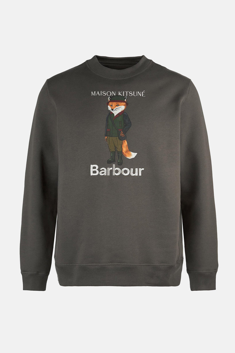 Felpa Fox Beaufort Barbour x Maison Kitsuné