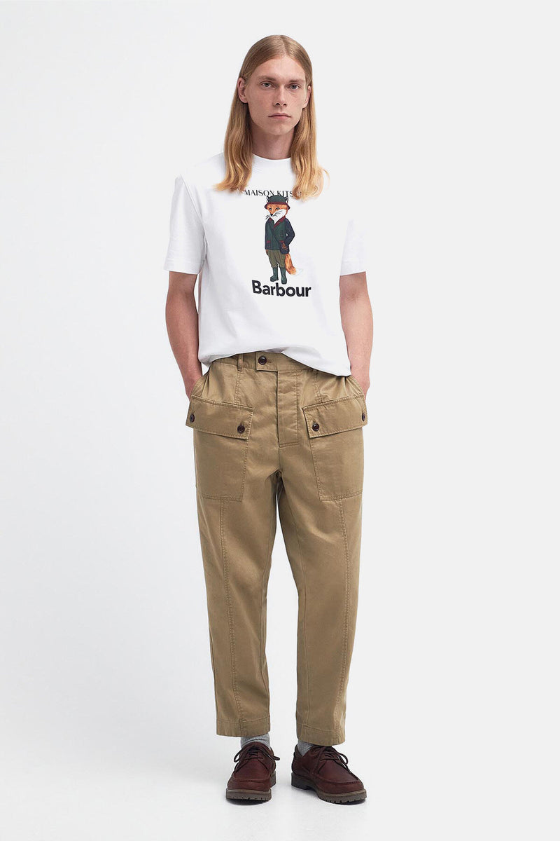 Pantaloni cargo Barbour x Maison Kitsuné