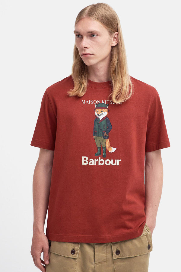 T-shirt Fox Beaufort Barbour x Maison Kitsuné
