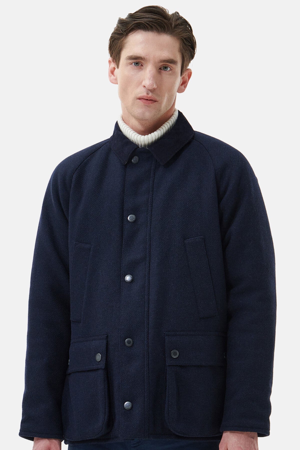 Barbour Giacca in lana Bedale Navy Men WP Store