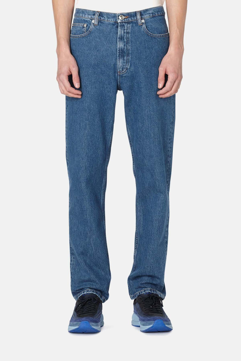 Straight leg cut jeans