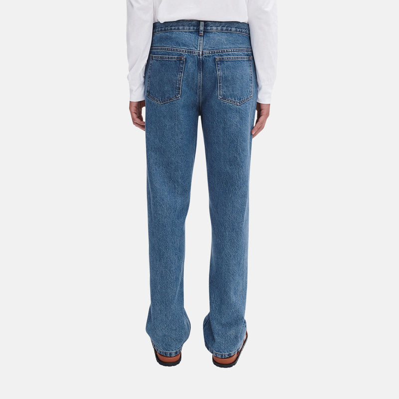 Relaxed low-rise cut jeans