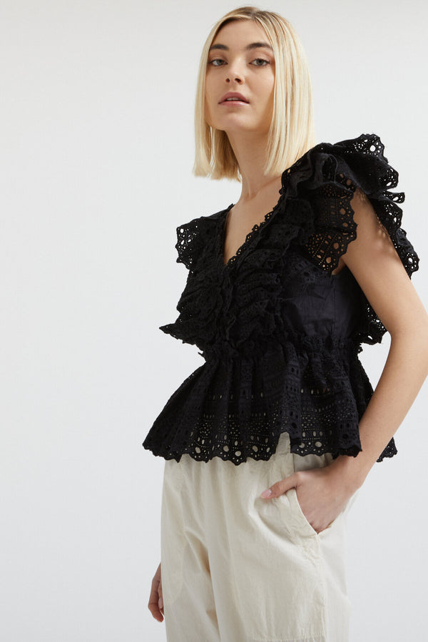 Blusa in pizzo