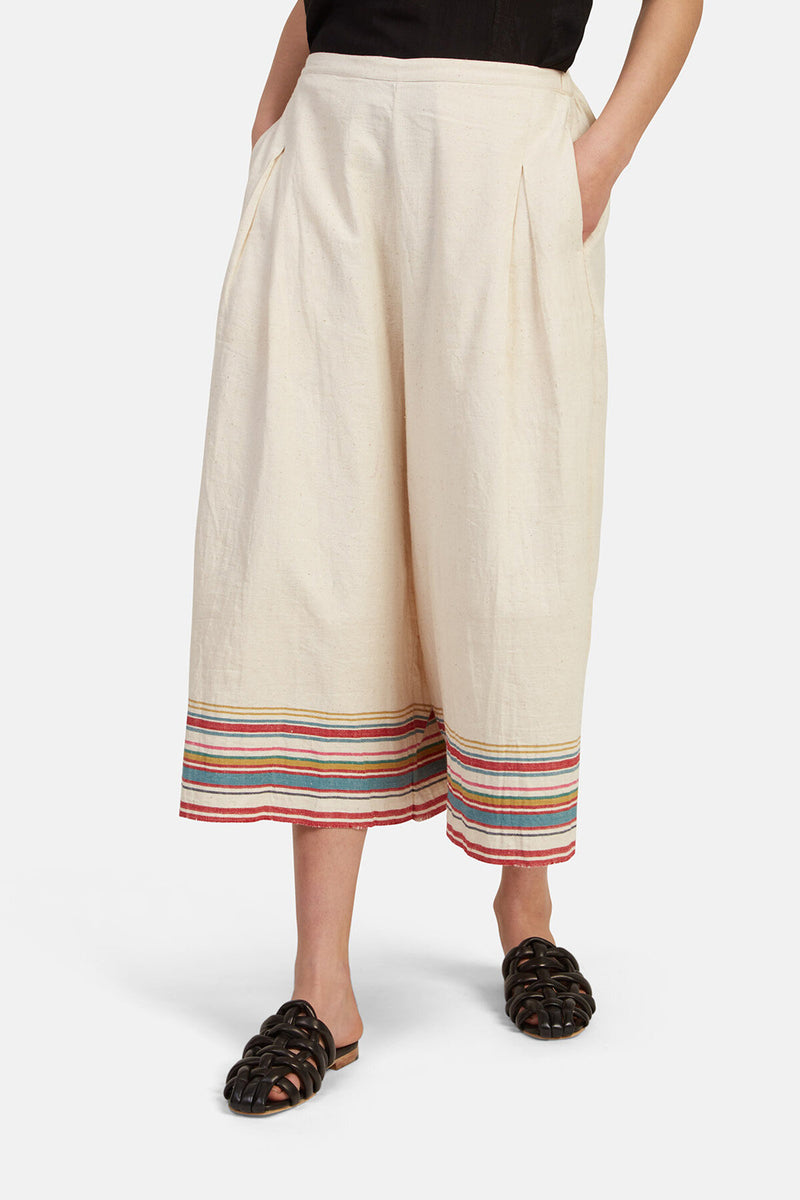 Pantalone in cotone khadi