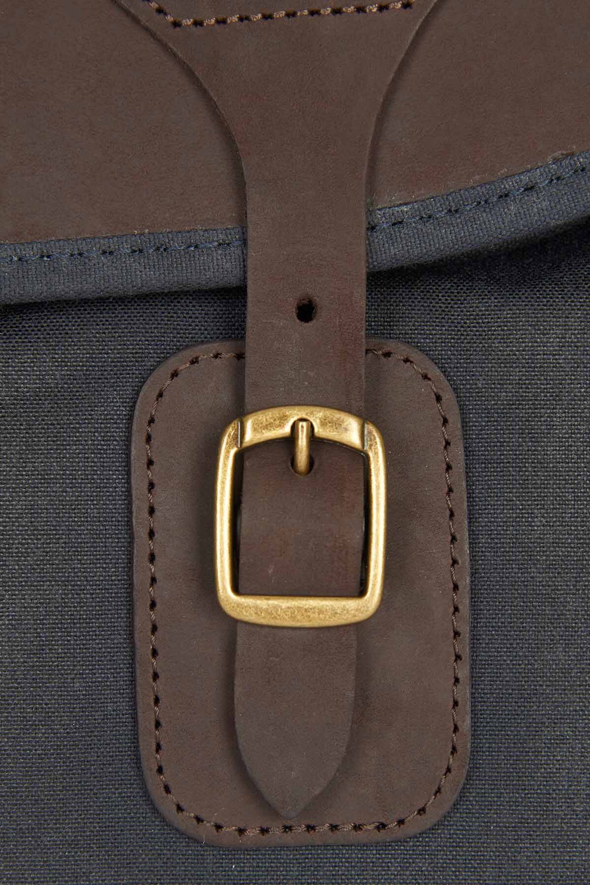 Wax Leather Tarras Bag Navy by Barbour Men WP Store