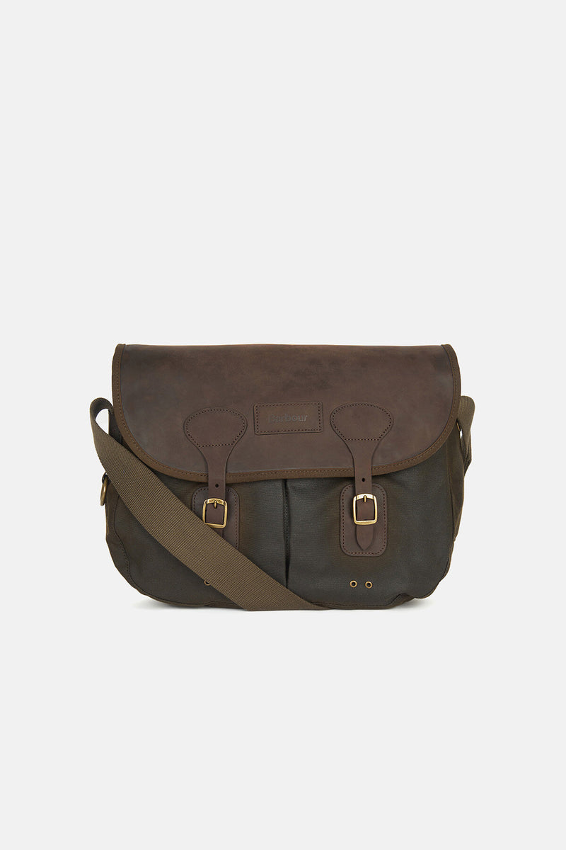 Borsa A Tracolla Bushcraft In Tela Cerata – Antique Olive Small, Per Foraggiamento E Outdoor