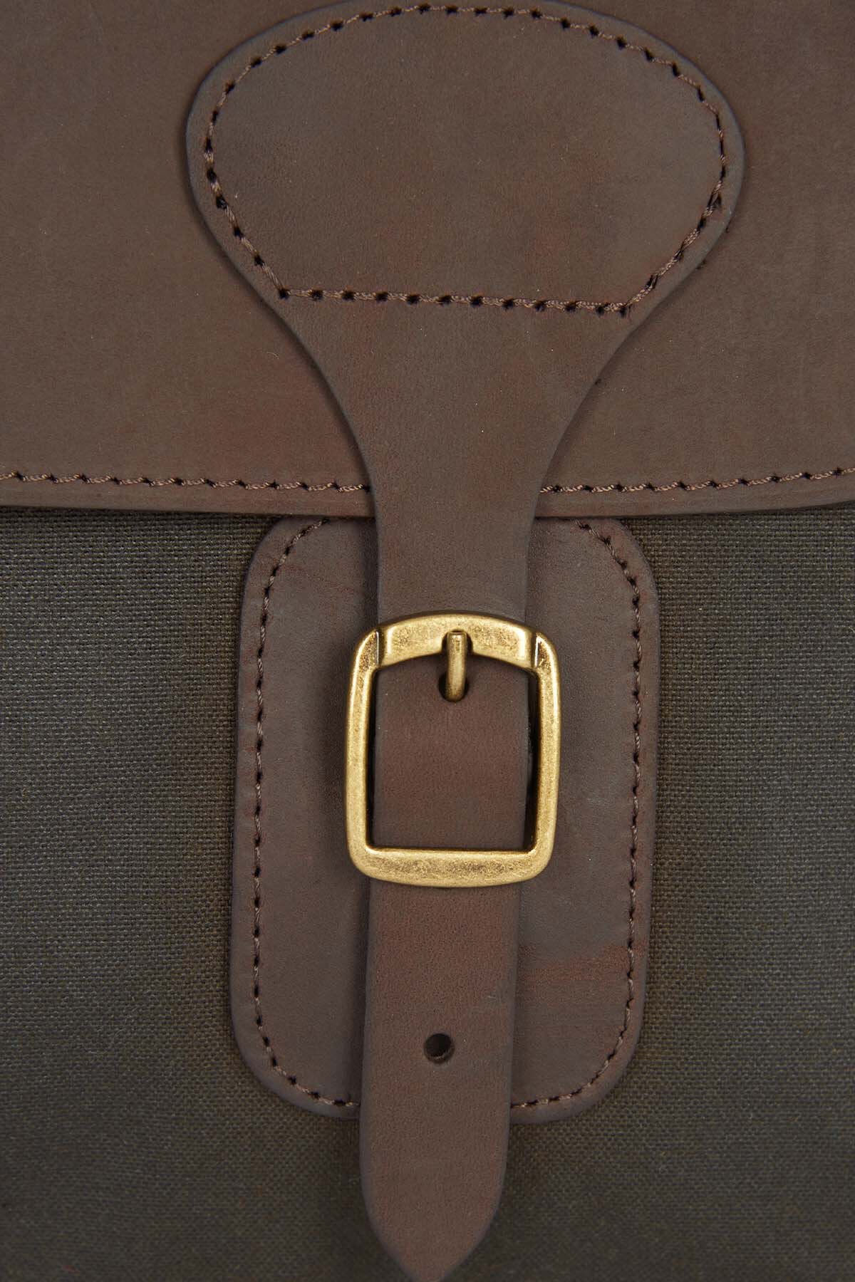 Wax Leather Briefcase Olive by Barbour | Men | WP Store