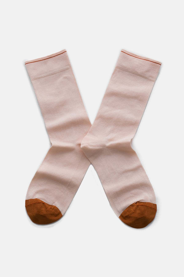 Plain-coloured high socks