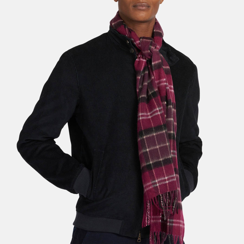 Tartan Merino wool and Cashmere Scarf