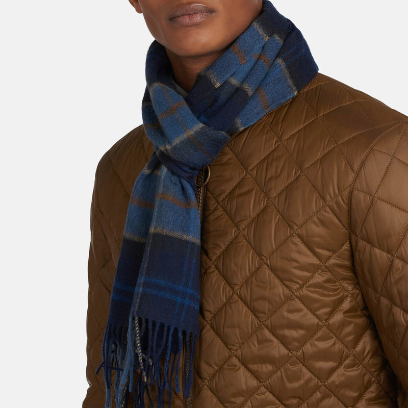 Tartan Merino wool and Cashmere Scarf