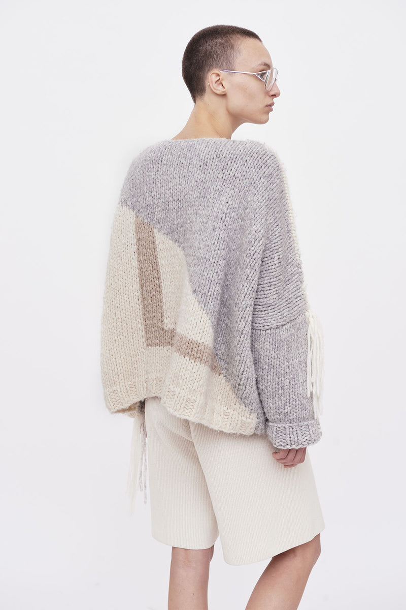 Maglione Boxy in lana di Alpaca